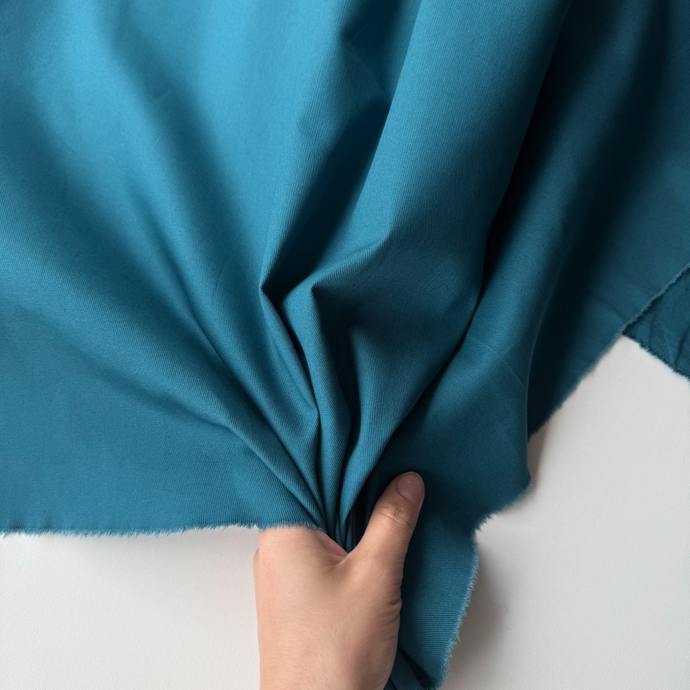 Джинса хлопковая (плотность 195 гр/м2) Петроль