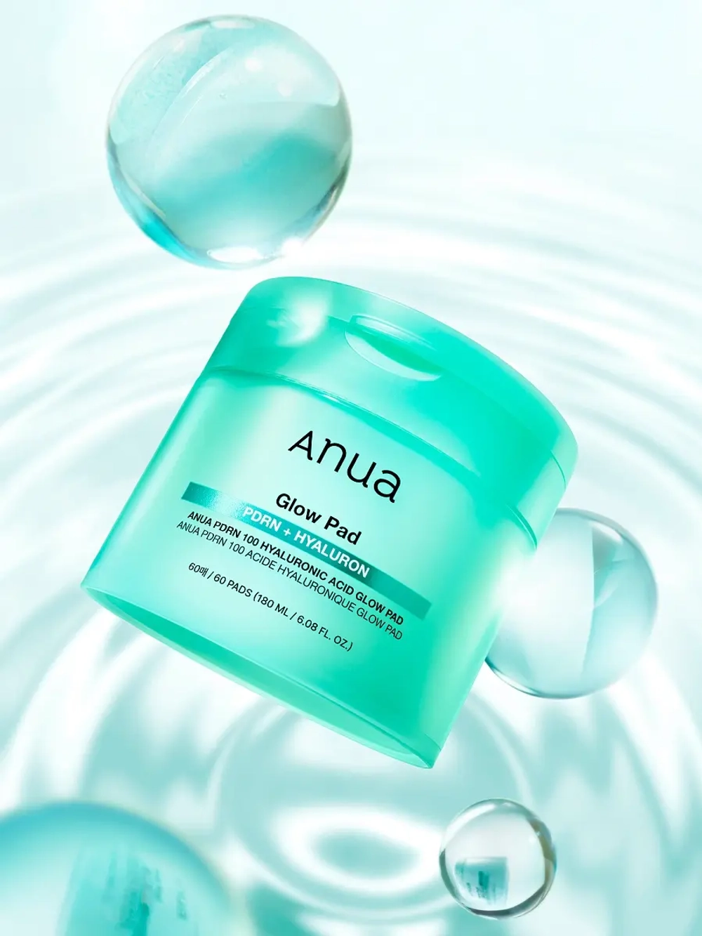 Anua Увлажняющие пэды с ПДРН и гиалуроновой кислотой для сияния кожи PDRN 100 Hyaluronic Acid Glow Pad 60 шт