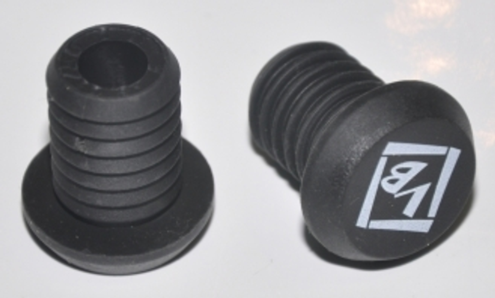 Грипстопы "VB" кратоновые"пробки" чёрные, клон ODI, пара. VLP-87 BLK