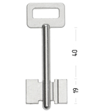 Заготовка сувальдного ключа 10686 ЕРЕВАН-П1 ERV3D