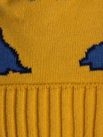 Шапка зимняя для мальчика на завязках и снуд