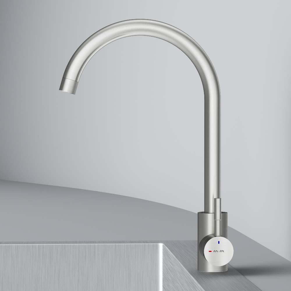 Смеситель для кухни с С-изливом, сатин AM.PM X-Joy S F85B07111