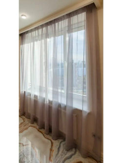 Тюль вуаль 240 х 150см 2шт