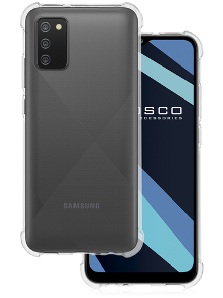 Чехол ROSCO для Samsung Galaxy A02s оптом (арт. SS-A02S-HARD-TPU-TRANSPARENT)