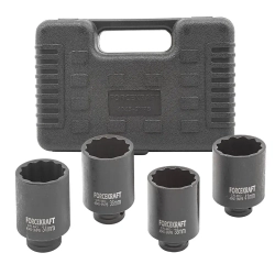 Головки ударные глубокие, набор 4пр., 1/2''(12гр.) FORCEKRAFT FK-4045-9MPB