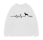 Свитшот "Сердечный ритм с доберманом"