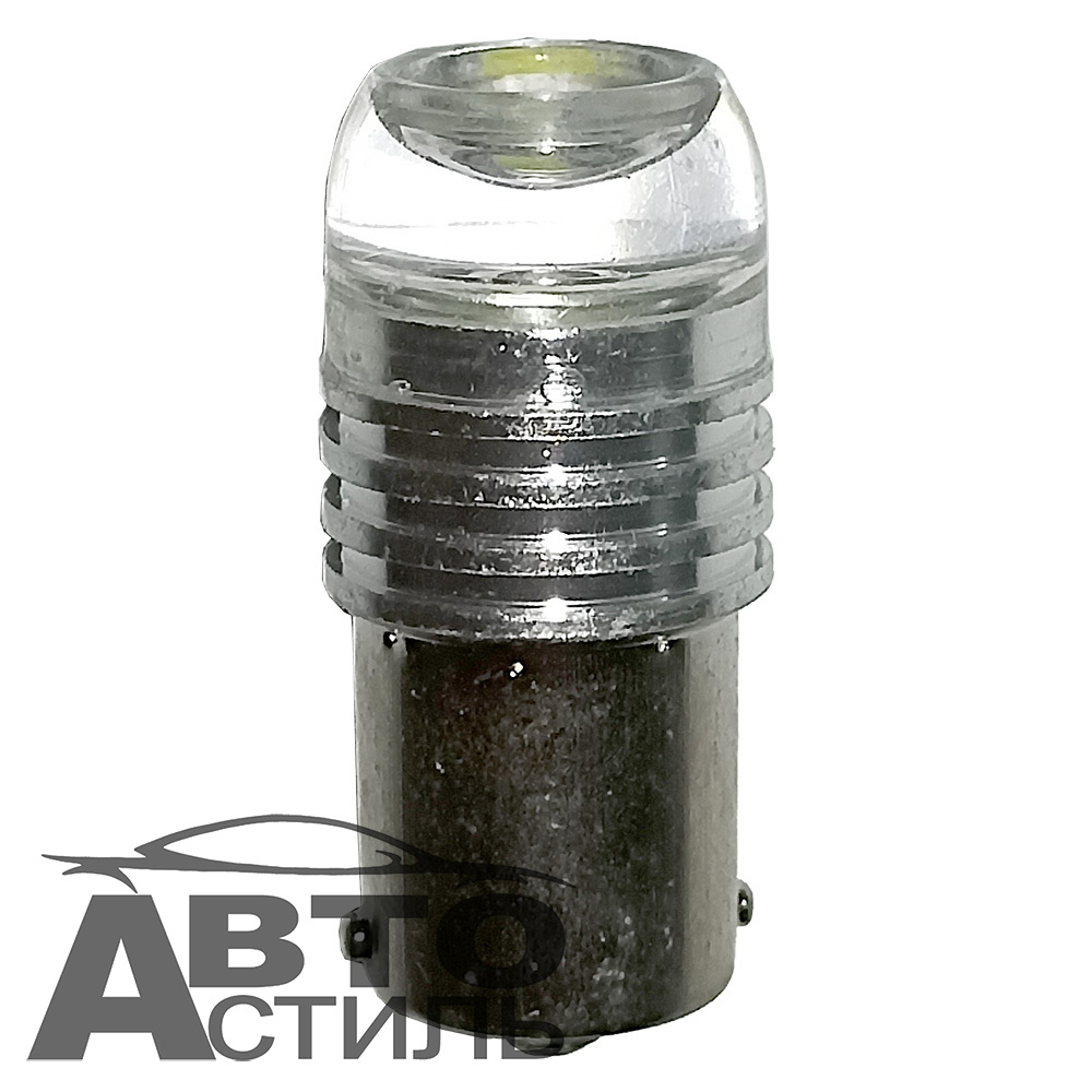 Светодиод 12V T25    3SMD 5730 WHITE CL (1конт) Прозрачная с ободком S0007  SD-07