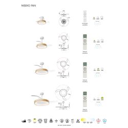 9092 Люстра-вентилятор NISEKO FAN S