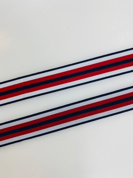 Резинка красно-белая  2.5 см