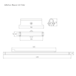 Доводчик дверной со скользящей тягой 440 Slider ISPARUS от 70 до 130 кг