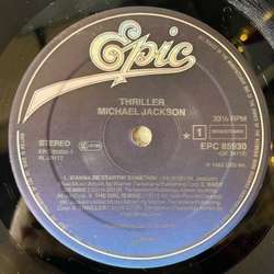 Винтажная виниловая пластинка LP Michael Jackson Thriller (Нидерланды 1982)