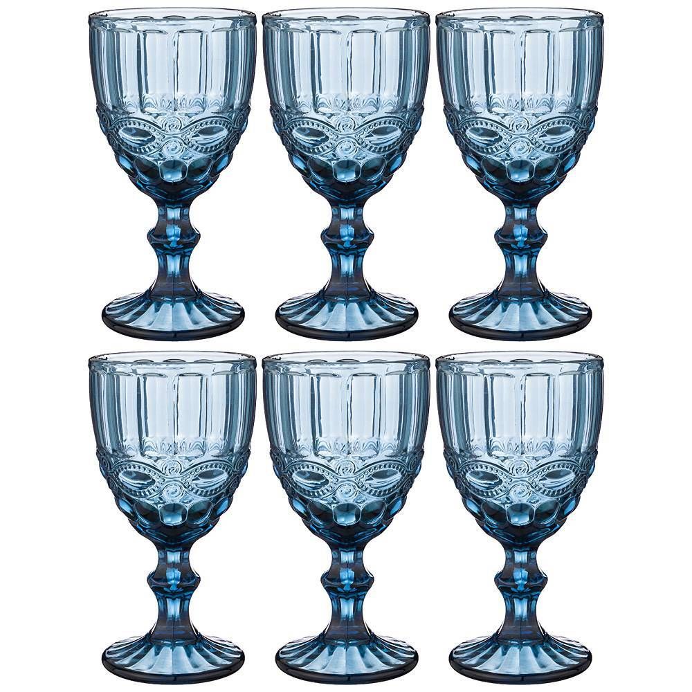 НАБОР БОКАЛОВ ДЛЯ ВИНА "СЕРПЕНТИНА" ИЗ 6ШТ. СЕРИЯ "MUZA COLOR" 300МЛ. / В=17 СМ (КОР=4НАБ.)