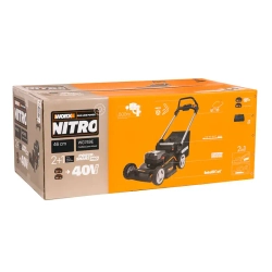 WORX WG749E аккумуляторная газонокосилка самоходная (2 x 4 Ач, ЗУ)