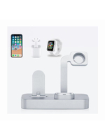 Док станция 3 в 1 Base 19 iPhone/Apple Watch/AirPod (CS7201-TS) Silver COTEetCI