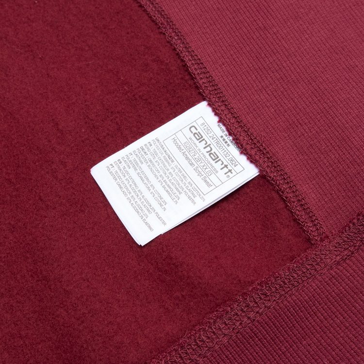 Толстовка мужская Carhartt WIP Hooded American Script артикул:I028279_malbec - купить в магазине Дайс