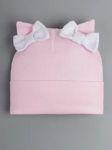 Шапка для девочки осенняя с ушками