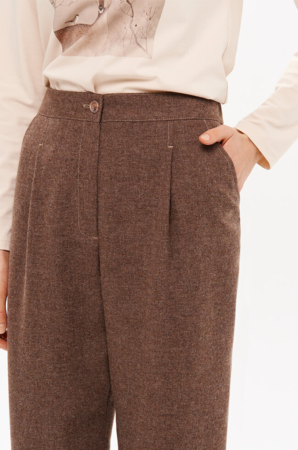 31193 Брюки женские (какао)