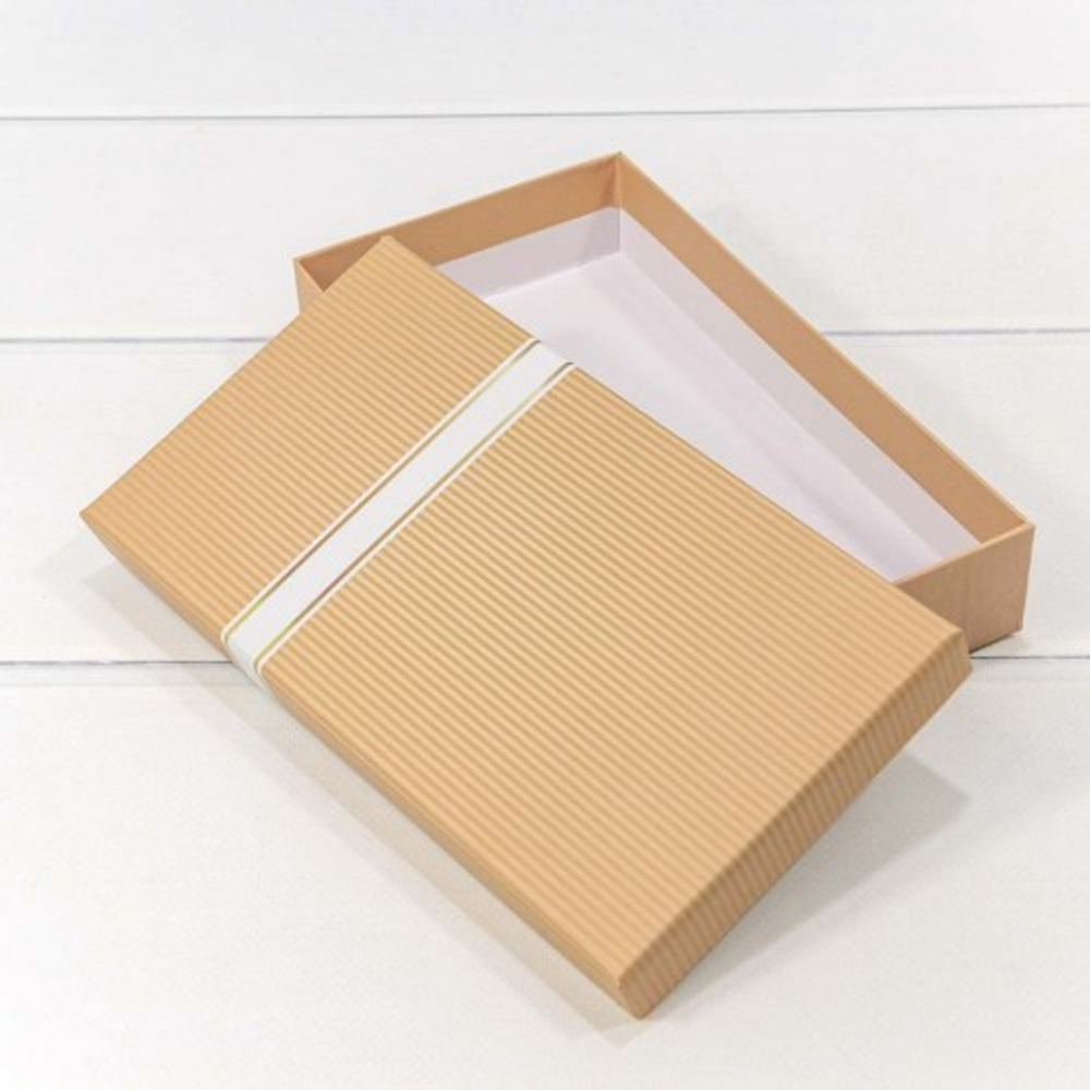 Коробка Ювелирная 22х12х4 см (Серовато, Желтый)