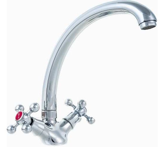 Смеситель кухня FRAP 4219 1/2 м/к лит.нос, крест