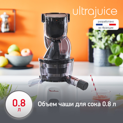 Соковыжималка шнековая Moulinex Ultra Juice ZU600110