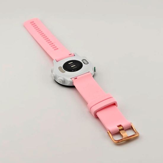 Ремешок Quick Release 20 мм для Garmin Forerunner 55/245/645, Venu, Venu Sq, Venu 2 Plus, Vivoactive 3, Vivomove быстросъемный пряжка золото (розовый)