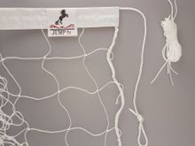 Сетка вол. "JUMP-fs" №2Э любит., бел., 9.5х1м, нить 2.0мм, верх Oxford(420) 5см, 3 стор. оверл., 4 п