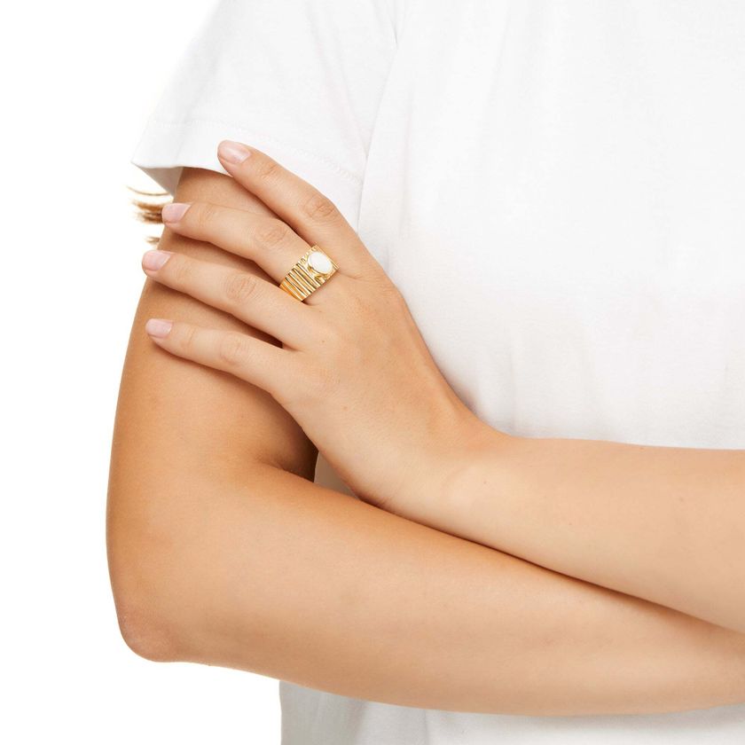 Кольцо Pearl Stone Merdiven Ring