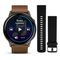 Garmin Venu 4 45 мм Slate with Black Silicone Band and Brown Leather Band (010-03014-03)