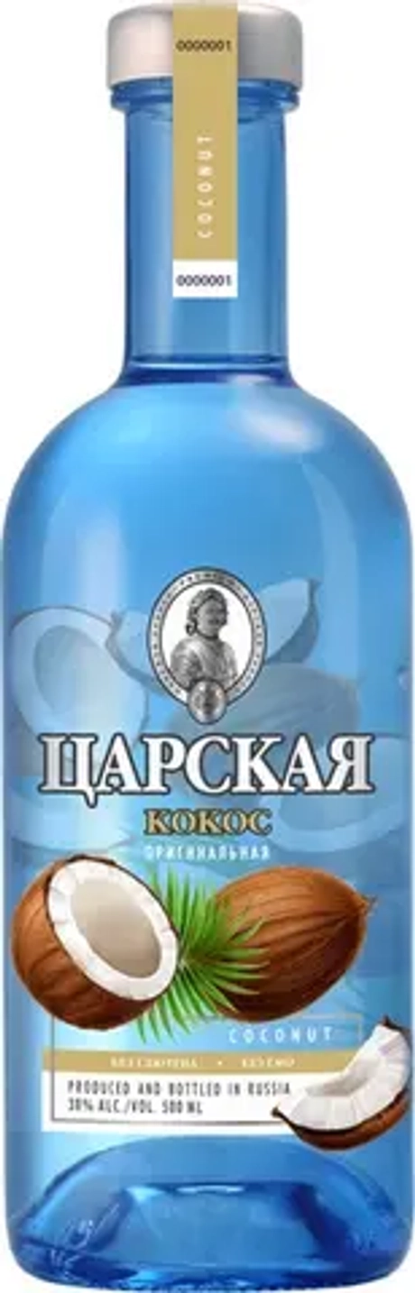 Водка Биттер Царская Оригинальная Кокос 0.5 38% Россия