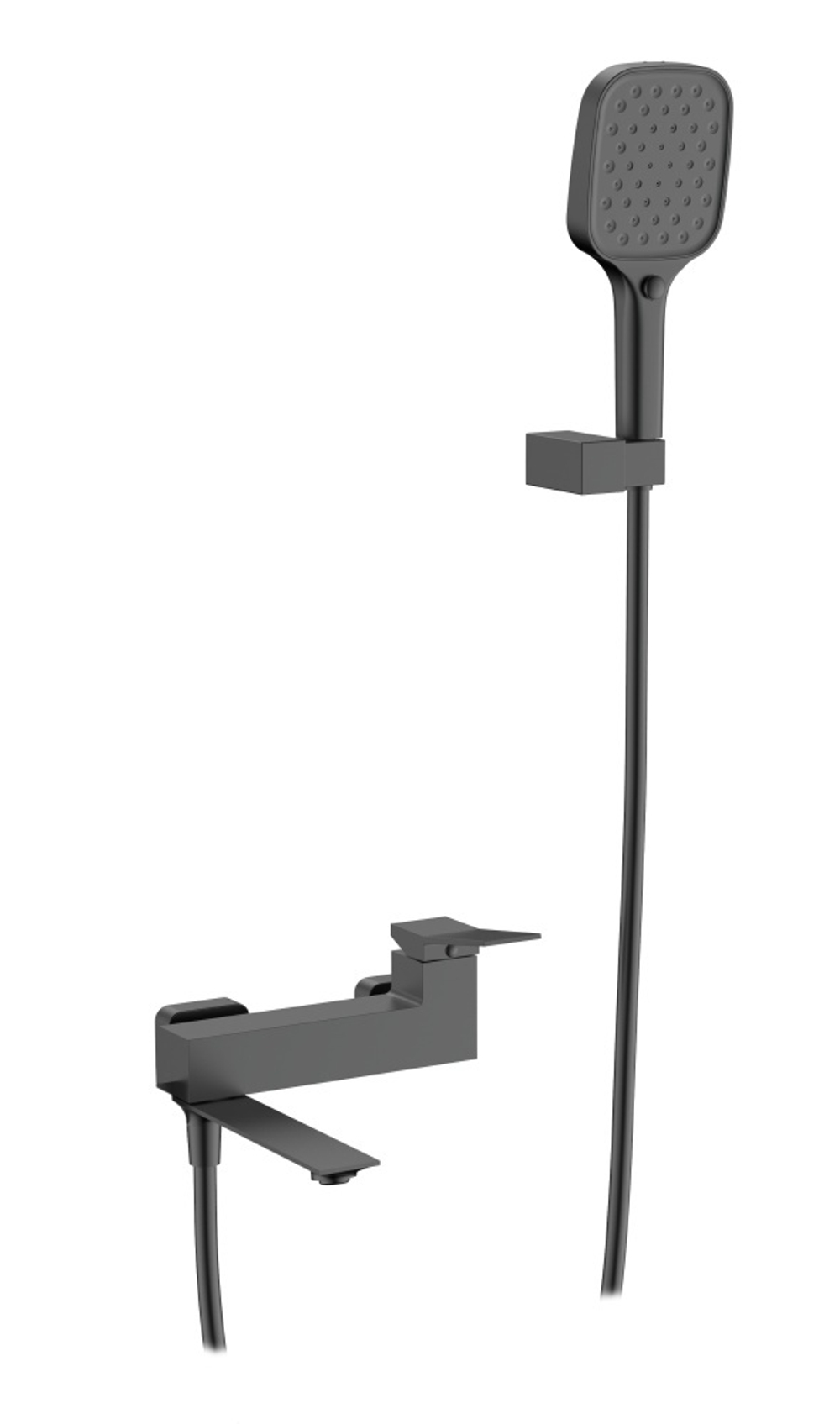 05132-Q Смеситель од. для ванны кор. (ГРАФИТ)  GANZER  (8/1шт)