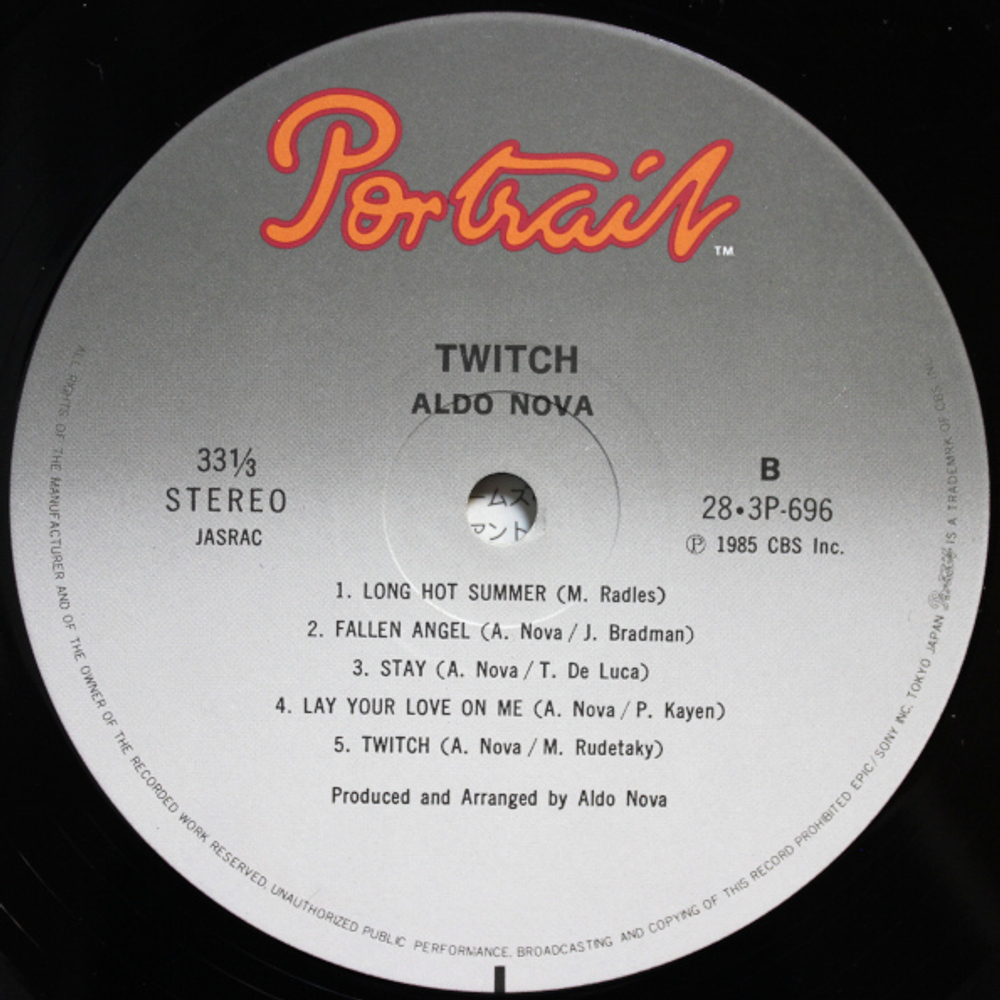 Aldo Nova / Twitch (LP)