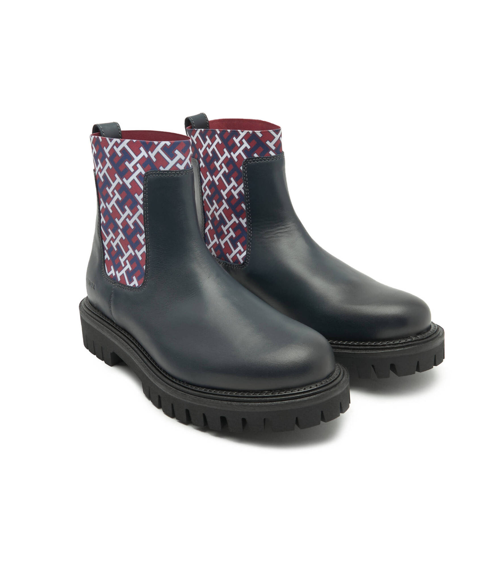 Кожаные челси Tommy Hilfiger - темно-синий(FM0FM04369)