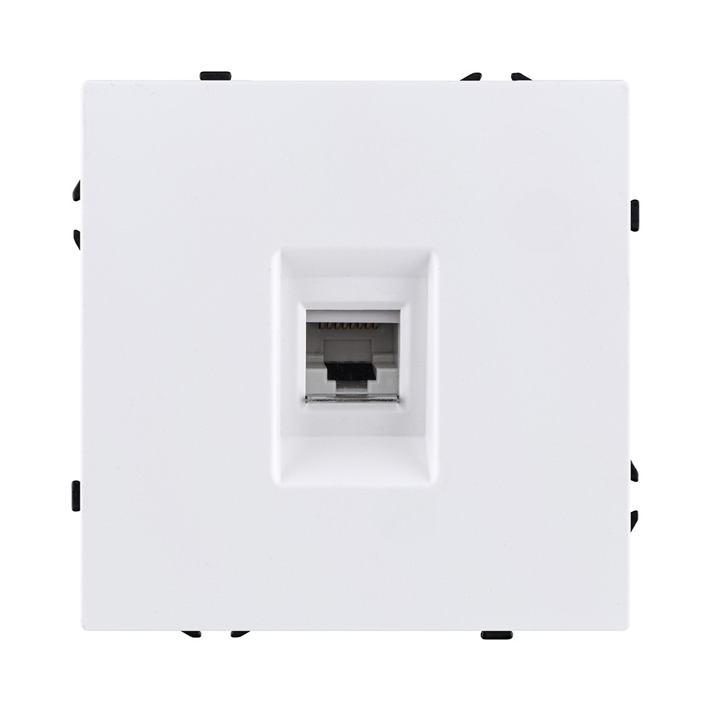 Розетка Ethernet RJ45 Cat.6, белый матовый Kollinger Eclipse EC-017WH