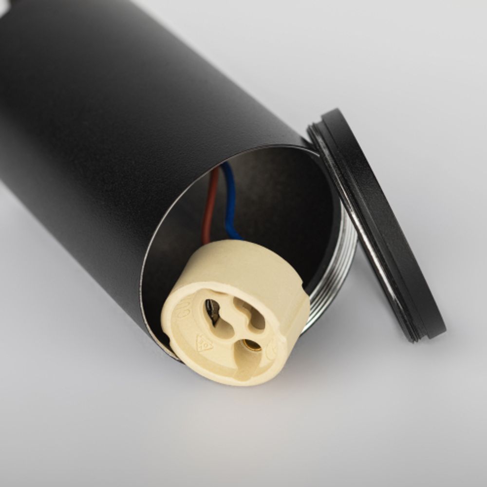 Трековый светильник однофазный ЭРА TR45-GU10 BK подвесной под лампу GU10 черный