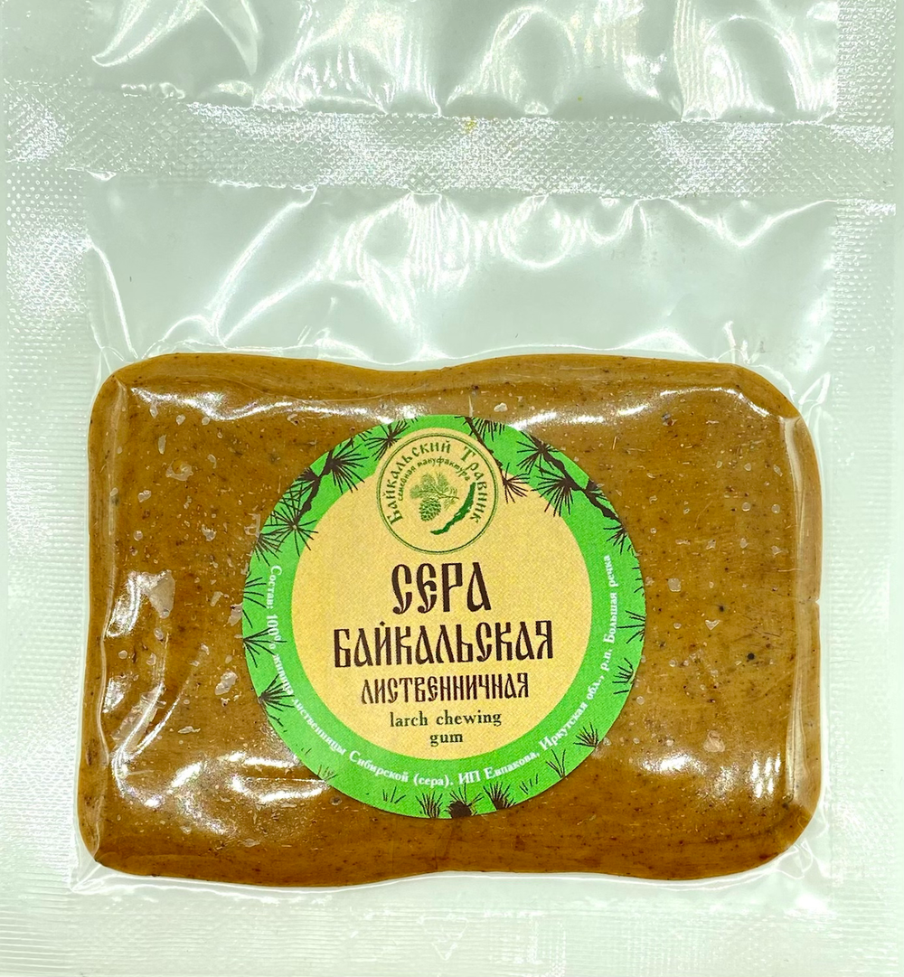 Живица лиственницы натуральная (паровая «сера»)