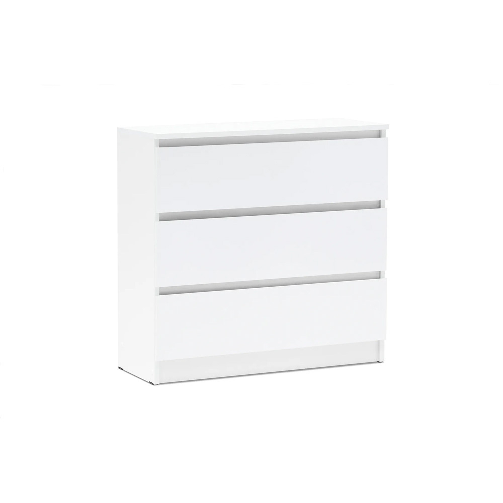 Комод Челси 800 (3 ящиа), Белый глянец холодный, Белый