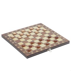 GAEM Игра настольная 2 в 1 (шахматы, шашки), L39 W19,5 H4 см