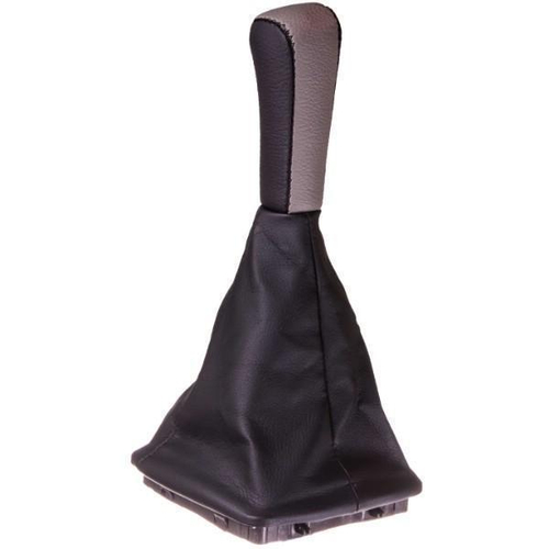 Ручка рычага КПП с чехлом и рамкой ВАЗ 2170 Приора кожа серая Skyway