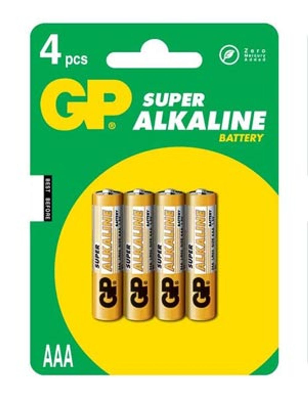 Элемент питания GP 24A /LR03 BP4 ААА (кратно 4) 30016