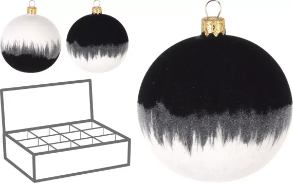 Набор стеклянных шаров Агат 100 мм., 6 шт., Koopman (AVG114130)