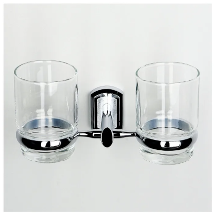 К-3028D ODER Подстаканик двойной хром (блист)