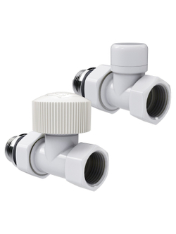 Набор термостатический прямой Royal Thermo Design 1/2"М30х1,5 (Белый)