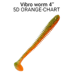 Мягкая приманка Crazy Fish Vibro Worm 4'' 10см 5шт 75-100 -