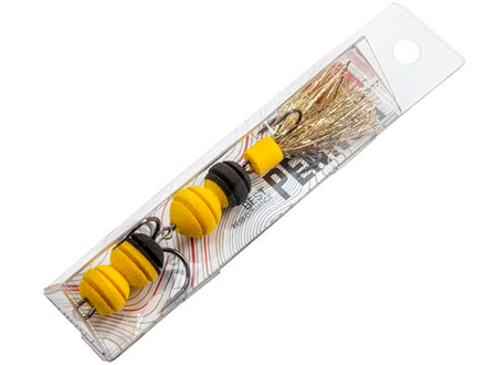 Приманка джиг. LJ PENNON ROLLERWORM жел./черн. в блистере