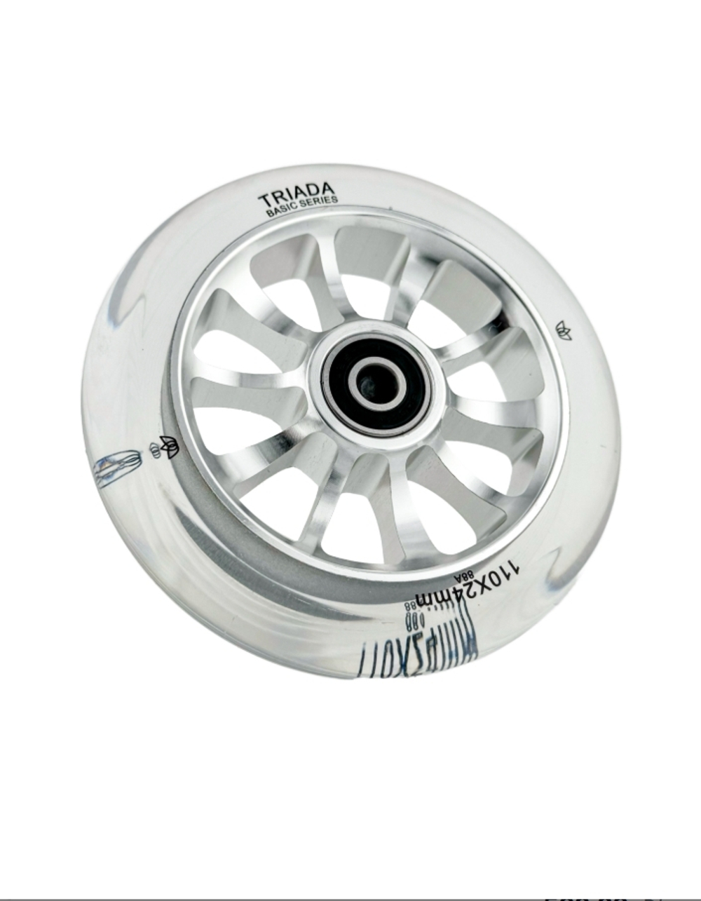 Колеса TRIADA BAISIC 10-SPOKE Прозрачный\Хром