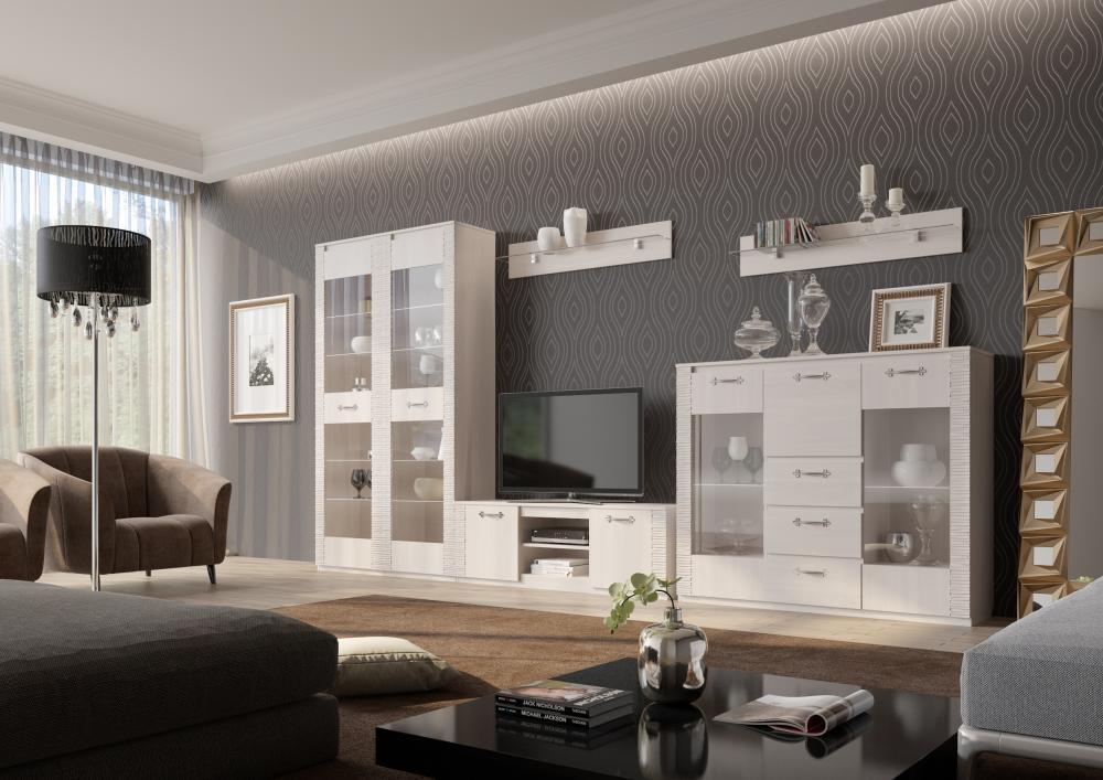 Витрина "Элана" Бодега белая