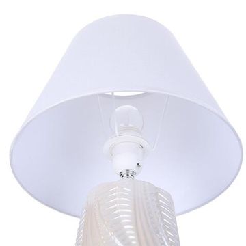 8211/1T CLASSI LN25 000 белый жемчужный/белый, керамика/текстиль Настольная лампа Е27 1*60W 220V SINNA