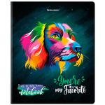 Тетрадь А5 48 л. BRAUBERG скоба клетка матовая ламинация выборочный лак "Animals Pop-Art" (микс в спайке) (20 штук в упаковке)