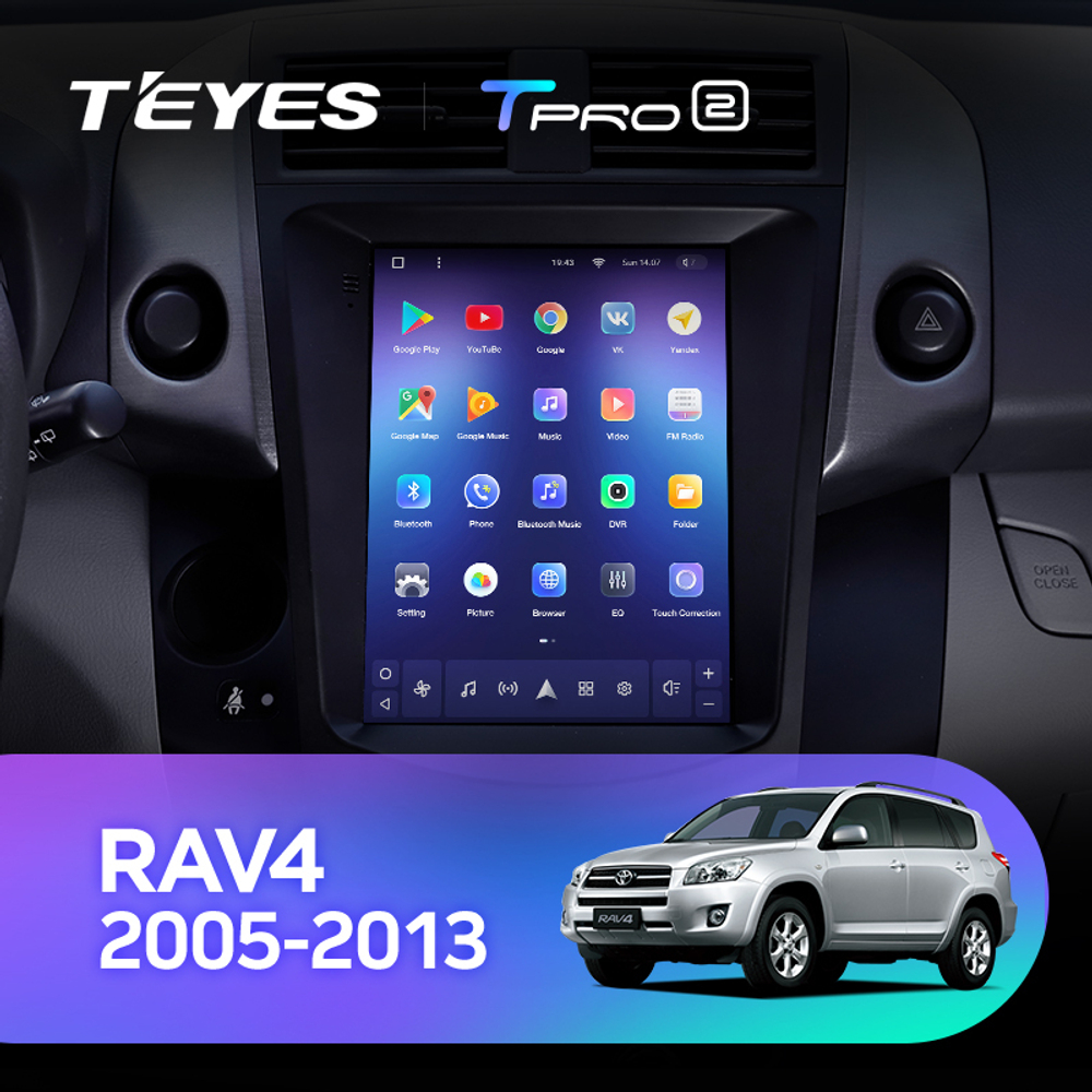 Teyes TPRO 2 9.7" для Toyota RAV4 2005-2013