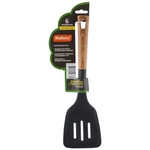 Лопатка с отверстиями из нейлона FORESTA, с пластм ручкой/дизайн под дерево,33,5*9,8 см